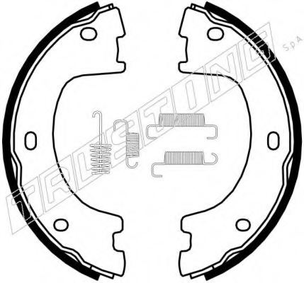 TRUSTING 052.136K Brake Shoe Set, parking brake